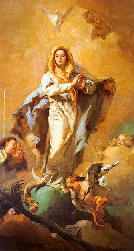 Giovanni Battista Tiepolo St.Thecla Liberating the City of Este from the Plague oil painting image